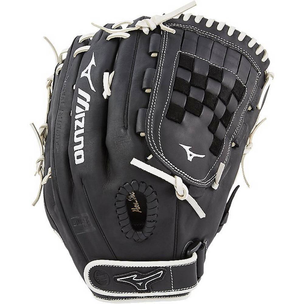 Guantes Mizuno MVP Prime SE Fastpitch 13" Mujer Negras/Plateadas Outlet PRLV-78420